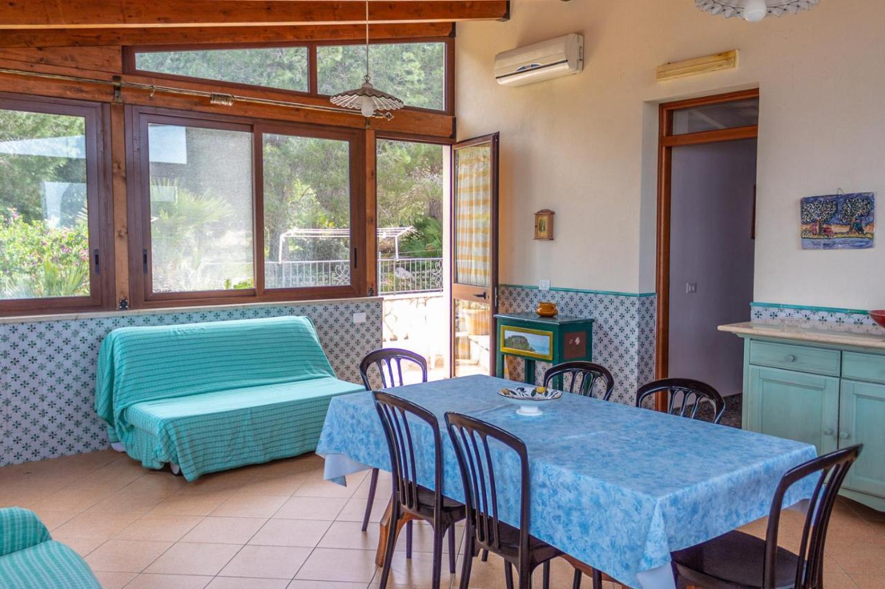 Villa Verde Con Vista Sul Mare San Vito Lo Capo Bagian luar foto